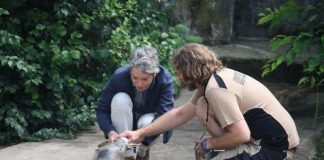 Dr. Ina Hartwig, Benjamin Schröder und Seehund Henri