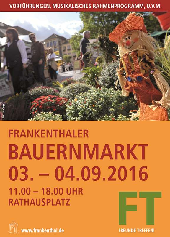 Bauernmarkt-Plakat (Foto: Stadt Frankenthal/BolteDesign)