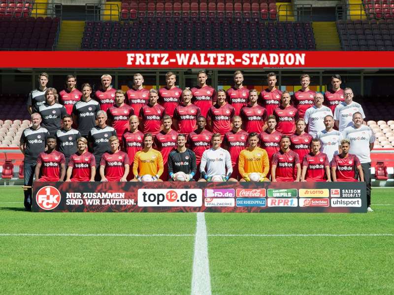 FCK-Mannschaftsfoto Profis 2016/2017 (Foto: 1. FC Kaiserslautern)