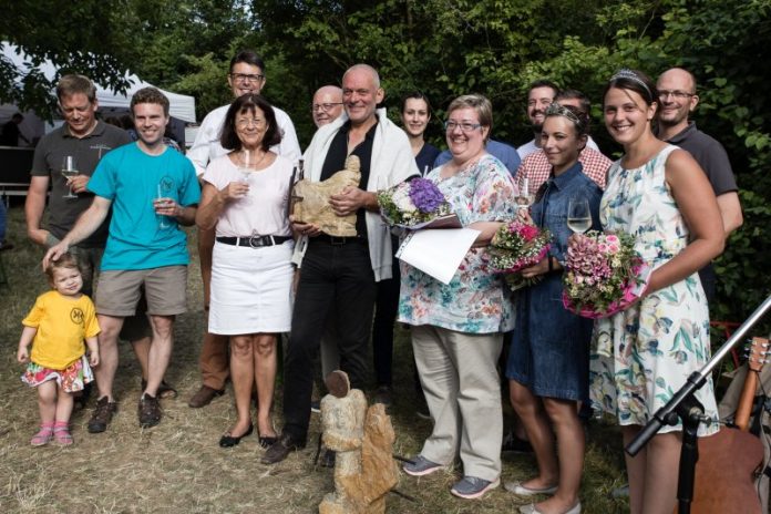 Foto von der Verleihung des 15. Weißburgunderpreis der Vereinigung Gast und Wein Ilbesheim (Foto: Timo Ziegler)