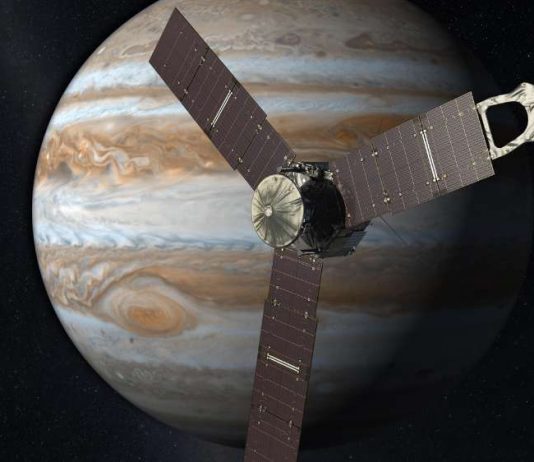 Die NASA-Sonde soll am Wochenende einzigartige Bilder vom Planeten Jupiter aufnehmen. Quelle: NASA