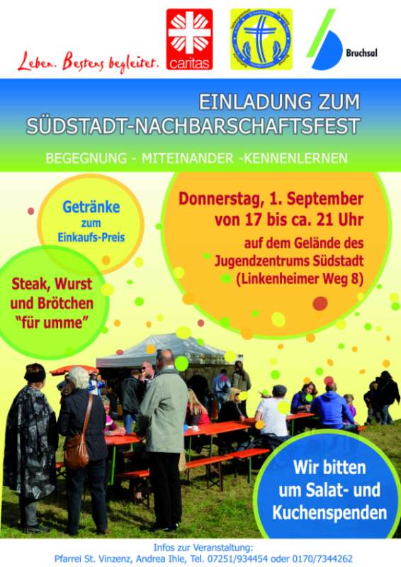 Bruchsal Südstadt Veranstaltungsplakat