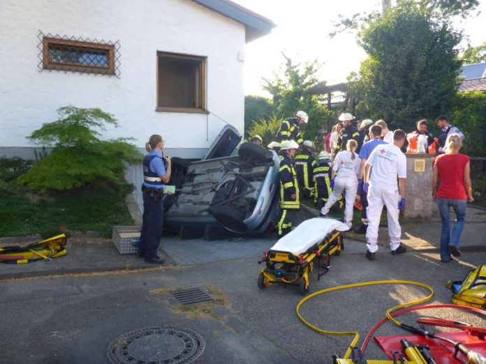 Zwei Personen wurden verletzt (Foto: Feuerwehr Mainz)
