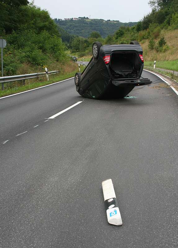 Aufs Dach gelegt (Foto: Polizei)