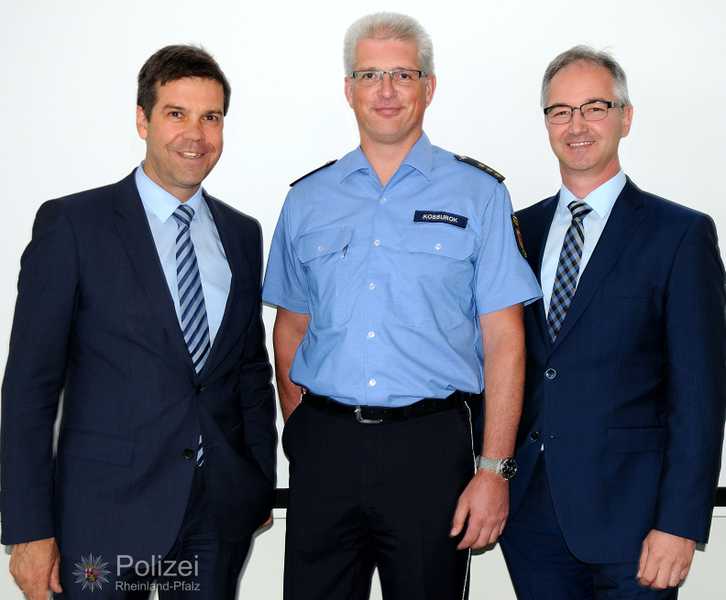 Von links nach rechts: Polizeipräsident Elmar May, Polizeidirektor Thomas Kossurok und Polizeidirektor Christof Gastauer