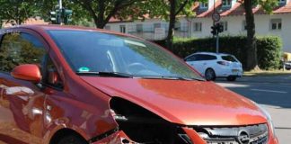 Opel Corsa des 60-jährigen Unfallbeteiligten