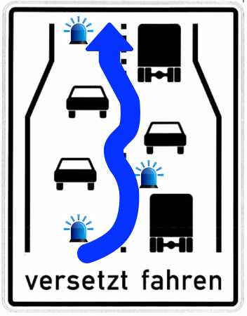 Die Polizei gibt Hinweise wie man sich bei Stau richtig verhaltet Die Polizei gibt Hinweise wie man sich bei Stau richtig verhaltet