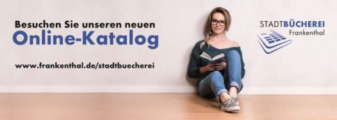 Neuer Online-Katalog der Stadtbücherei Frankenthal (Titelbild des Flyers)