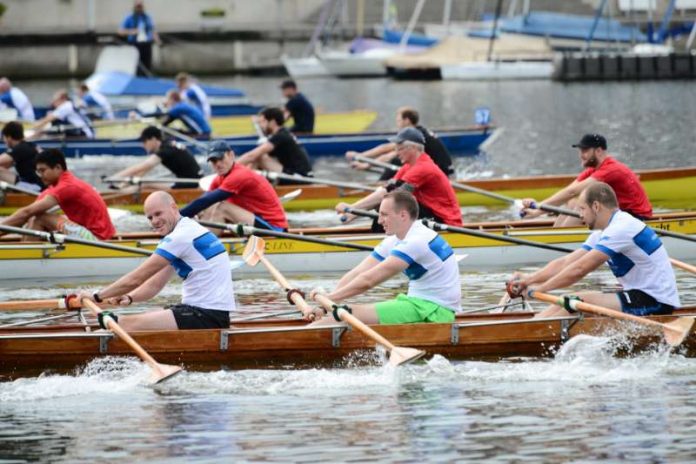 Wettkampfszene bei der Benefizregatta 