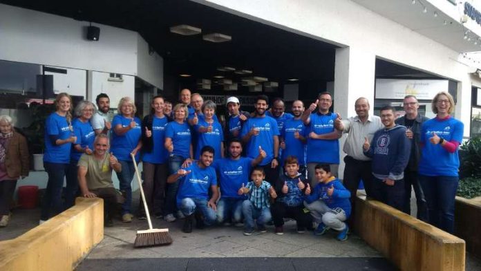 Gemeinsam viel geschafft: Die WEG mit Helferinnen und Helfern am Samstag beim Freiwilligentag. (Foto: Stadtverwaltung Neustadt)
