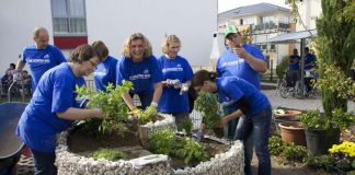 Projekt vom vergangenen Freiwilligentag in der Metropolregion Rhein-Neckar (Foto: Metropolregion Rhein-Neckar GmbH