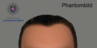 Phantombild des mutmaßlichen Täters (Foto: Hessisches Landeskriminalamt)