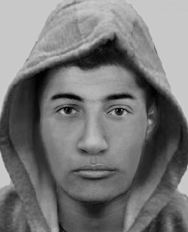 Phantombild des Täters in der Badstraße (Foto: Polizeipräsidium Heilbronn)