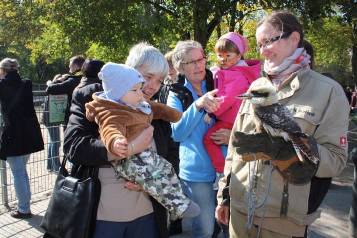 Nur eine von vielen weiteren „tierischen“ Attraktionen auf dem Herbstmarkt. (Foto: Freizeitbetriebe Worms GmbH)