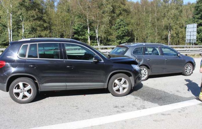 Die Unfallstelle auf der Autobahn A6 in Richtung Kaiserslautern hinter der Anschlussstelle Waldmohr