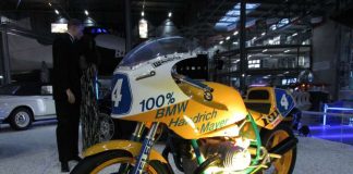 Mit dieser BMW gingen die Motorradrennfahrer beim Flugplatzrennen in Speyer an den Start (Foto: Martin Sonnick)