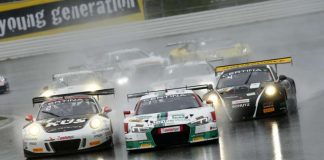 Porsche, Audi, Porsche: die spätere Top Drei kurz nach dem Start (Foto: ADAC Motorsport)