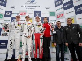 17 Maximilian Günther (DEU, Prema Powerteam, Dallara F312 – Mercedes-Benz), 1 Lance Stroll (CAN, Prema Powerteam, Dallara F312 - Mercedes-Benz), 2 Nick Cassidy (NZL, Prema Powerteam, Dallara F312 - Mercedes-Benz), Team representativ