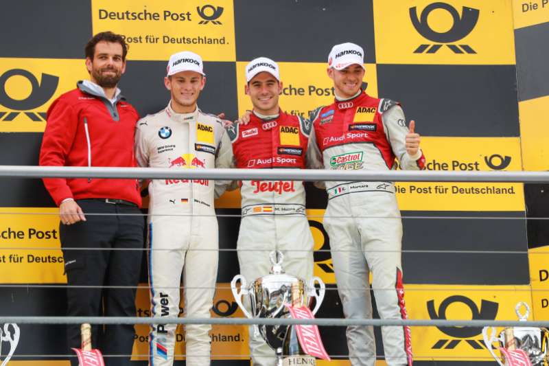 DTM race Hockenheim, Saison 2016 - 9. Event Hockenheimring, GER, #17 Miguel Molina (ESP, Audi Sport Team Abt Sportsline, Audi RS5 DTM), #11 Marco Wittmann (GER, BMW Team RMG, BMW M4 DTM) , #48 Edoardo Mortara (ITA, Audi Sport Team Abt Sport