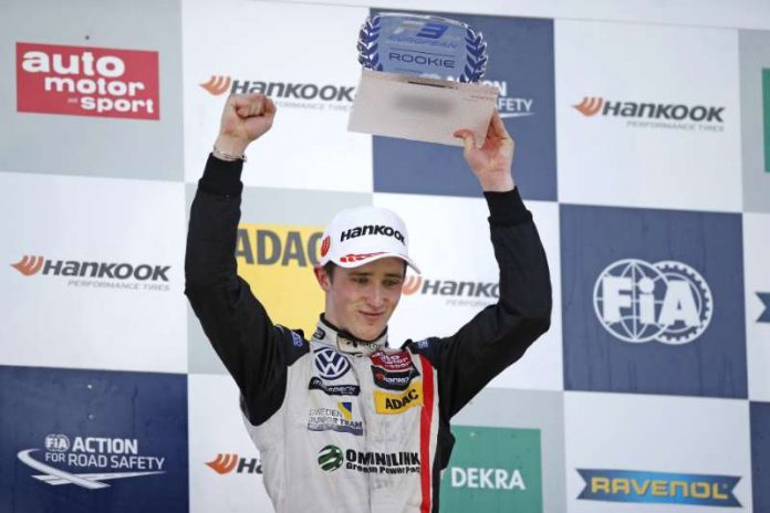 Rookie prize giving ceremony, 22 Joel Eriksson (SWE, Motopark, Dallara F312 - Volkswagen), FIA Formula 3 European Championship, round 10, race 2, Hockenheimring (DEU), 14. - 16. October 2016