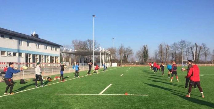 Rugby-Training beim HRK