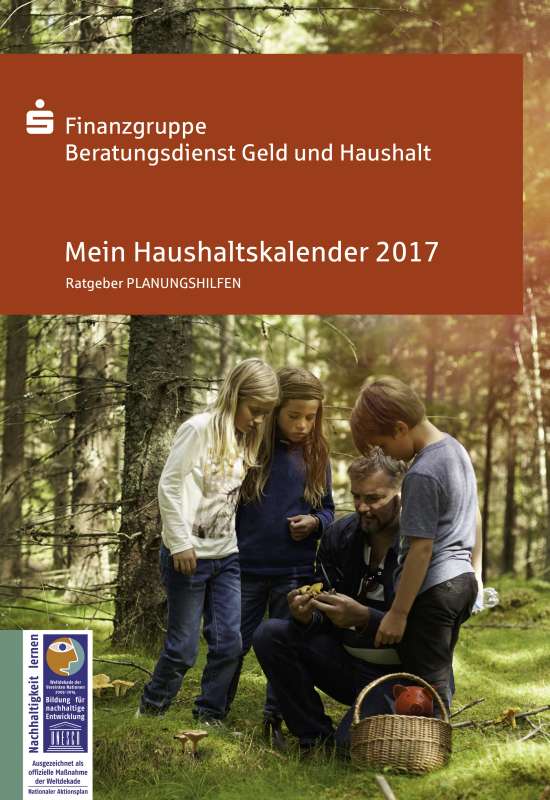 Broschüre kombiniert Kalender und Haushaltsbuch: Der neu erschienene Haushaltskalender 2017 kann als Broschüre unter www.geld-und-haushalt.de kostenlos bestellt oder heruntergeladen werden.