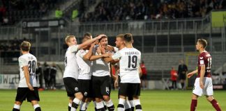 Tim Kister stand nach seinem Tor beim vergangenen Heimspiel gegen Dresden im Mittelpunkt. Ob der Innenverteidiger nach überstandener Angina gegen den FC St. Pauli am Samstag aufläuft, ist allerdings noch ungewiss. (Foto: SV Sandhausen)