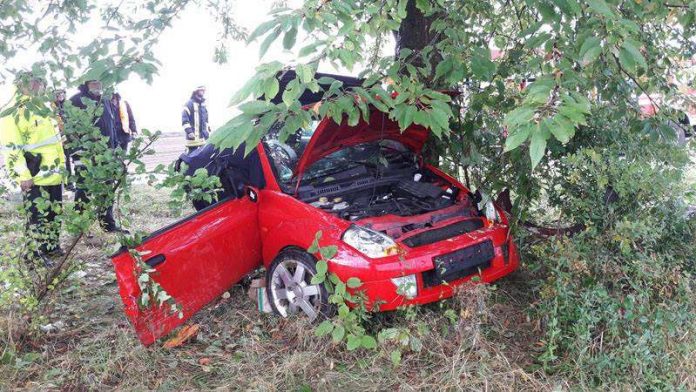 Die Fahrerin wurde schwer verletzt (Foto: Feuerwehr Germersheim)