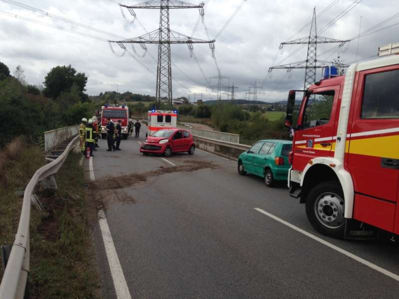 Zwei Fahrzeuge waren beteiligt. (Foto: Feuerwehr VG Otterbach-Otterberg)