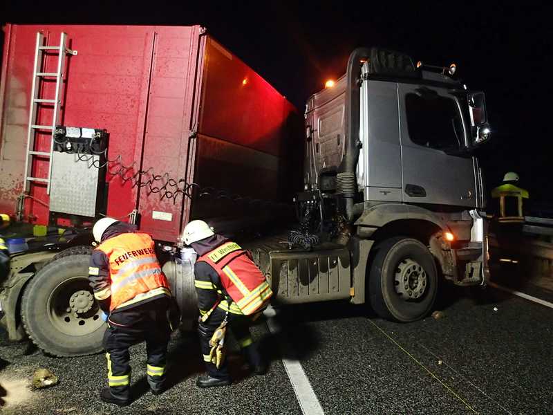 Schwerer LKW-Unfall auf der A61