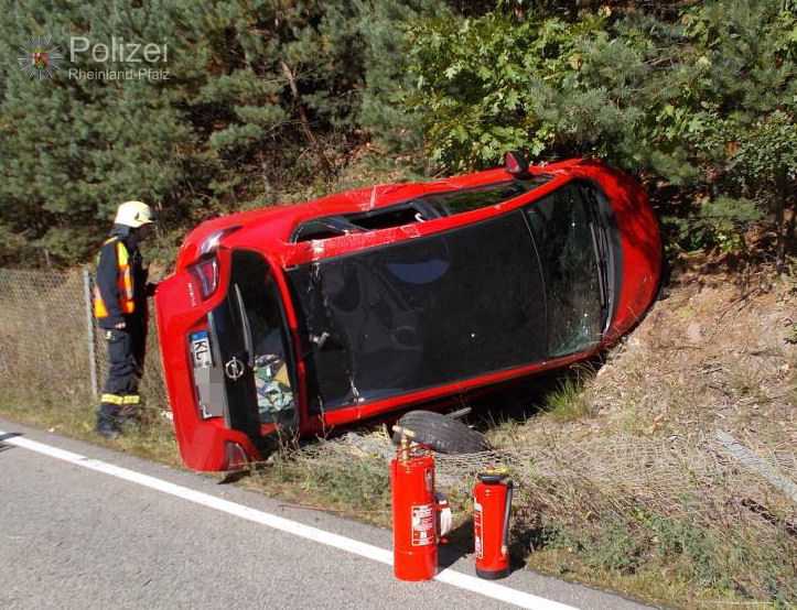 Im Straßengraben gelandet