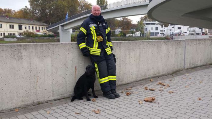 Mila nach der Rettung (Foto: Feuerwehr Ludwigshafen)