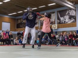 Street Combatives Vorführung beim Tag der offenen Tür des Polizeisportvereins (Foto: Needham)