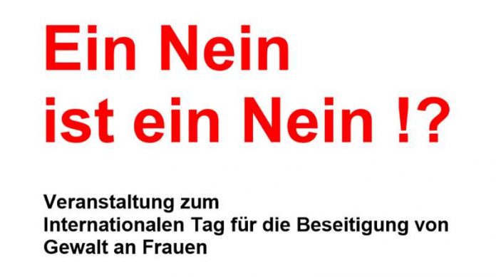 Veranstaltung „Ein Nein ist ein Nein !?“