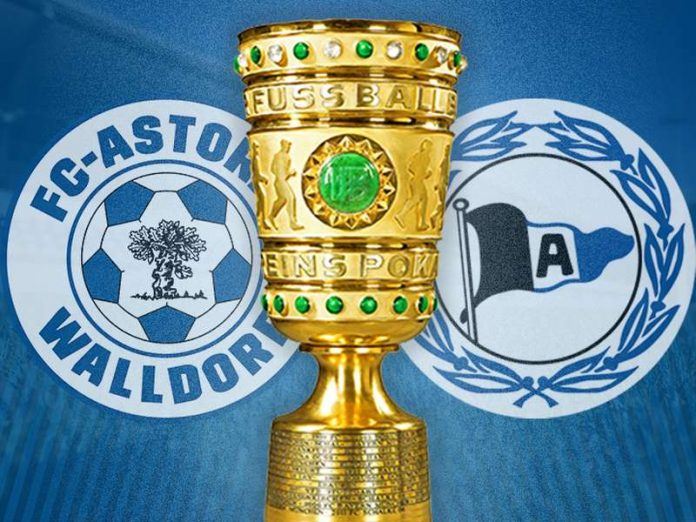 DFB-Pokalspiel zwischen FC-Astoria Walldorf und DSC Arminia Bielefeld