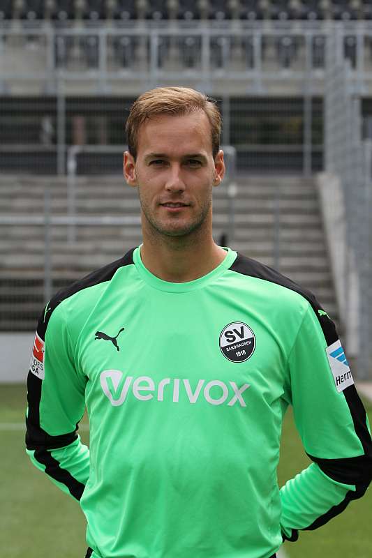 Marco Knaller, Torhüter des SV Sandhausen, droht im Spiel gegen Union Berlin am Sonntag, 13.30 Uhr, mit Rückenbeschwerden abermals auszufallen. (Foto: SV Sandhausen)