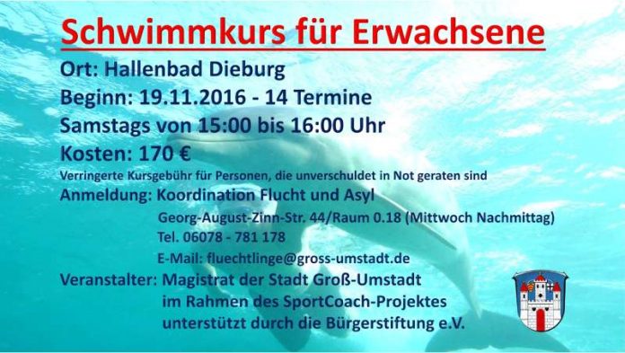 Schwimmkursankündigung