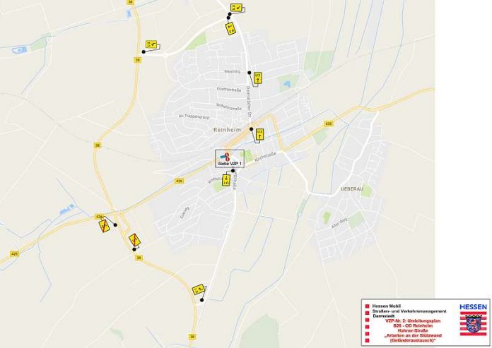 Umleitungsplan (Quelle: Hessen Mobil)