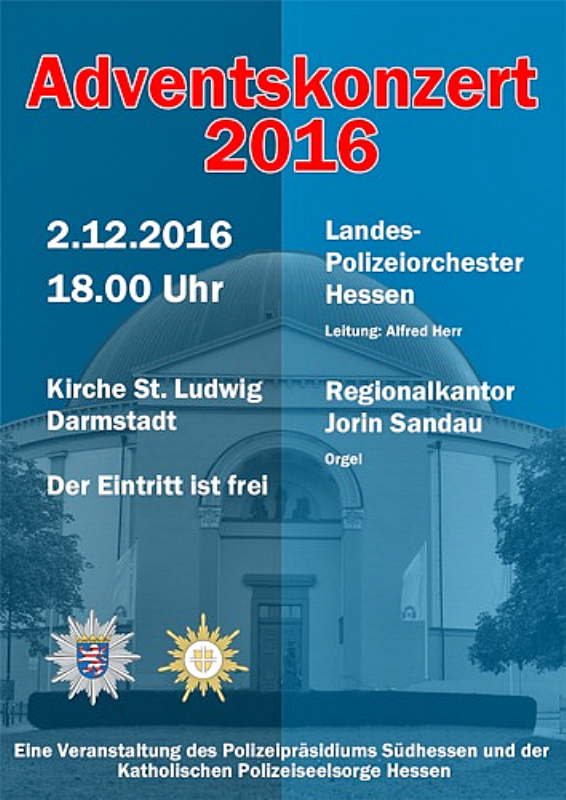 Traditionelles Adventskonzert mit dem Landespolizeiorchester