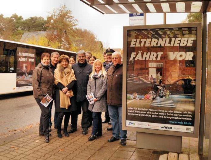 Das neue Plakatmotiv der Kinderunfallkommission wurde heute in Kaiserslautern vorgestellt.