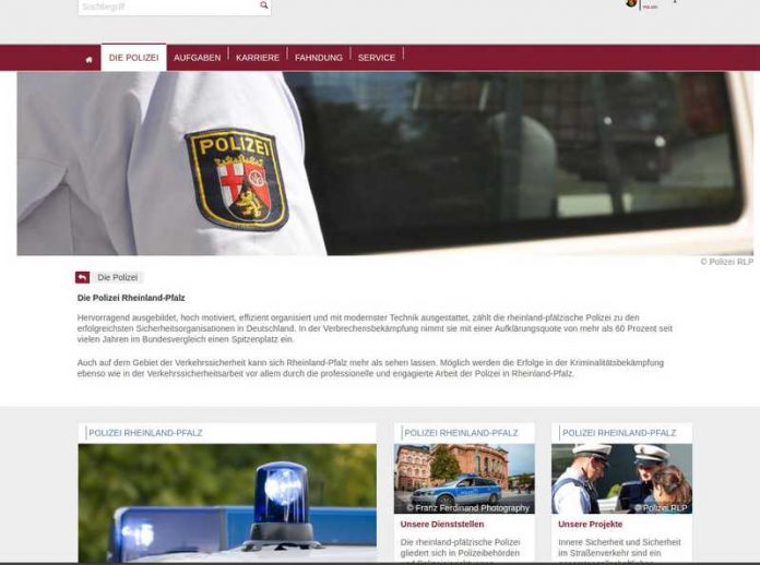 Gelungen - Die Startseite der Polizei Rheinland-Pfalz