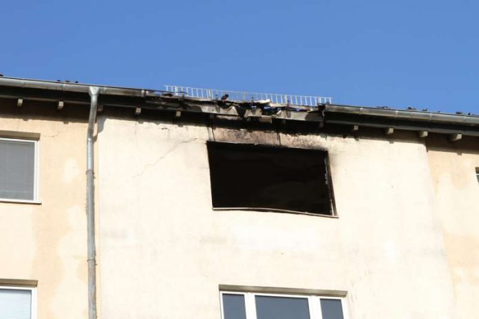 Brand Johannes-Calvin-Straße (Foto: Stadtverwaltung Ingelheim)