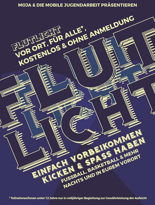 Flutlicht-Plakat