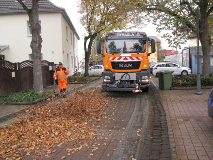 Laubaufnahme in der Großen Kirchenstraße in Mörsch. (Foto: Stadt Rheinstetten)