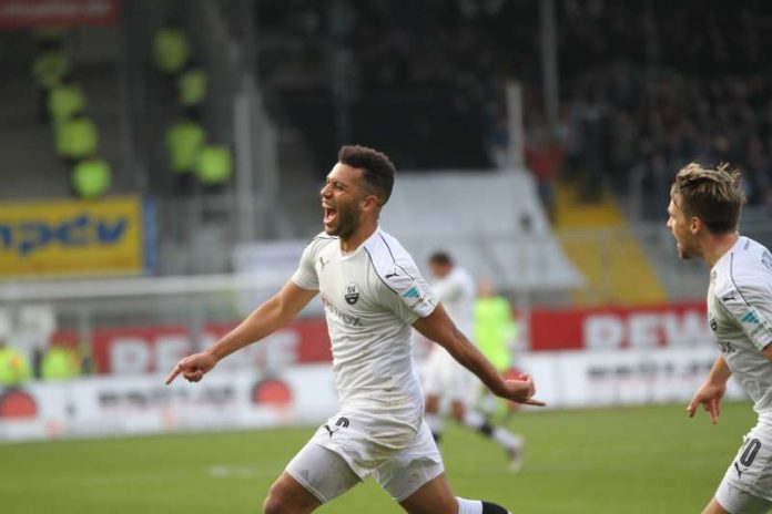 Andrew Wooten will auch gegen die Würzburger Kickers wieder jubeln. (Foto: SV Sandhausen)