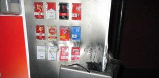 Angegangener Automat (Foto: Polizei)