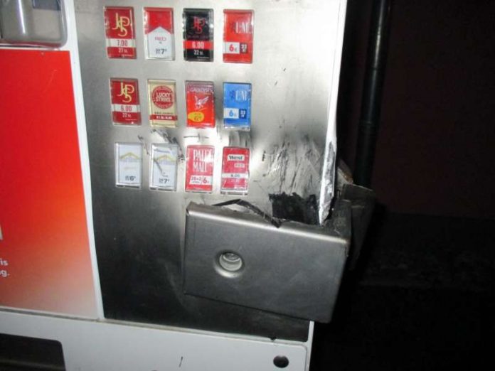 Angegangener Automat (Foto: Polizei)