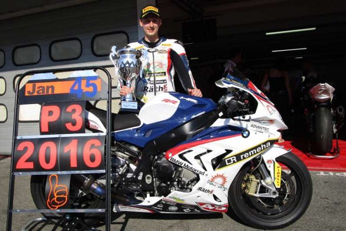 Als bester BMW-Pilot wurde Jan Bühn (Kronau) Gesamtdritter in der IDM Superstock 1000-Klasse (Foto: Michael Sonnick)