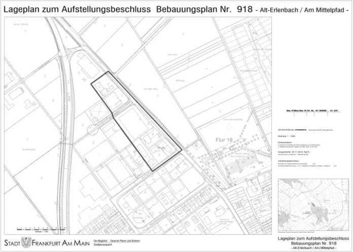 Lageplan (Quelle: Stadt Frankfurt am Main)