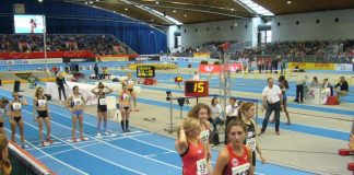 Leichtathletik in der Messe Karlsruhe (Foto: Hannes Blank)